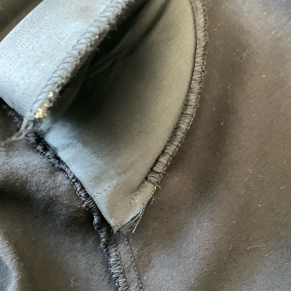 Vintage Embroidered Blouse Mother Of Pearl Buttons Black S - Picture 6 of 12